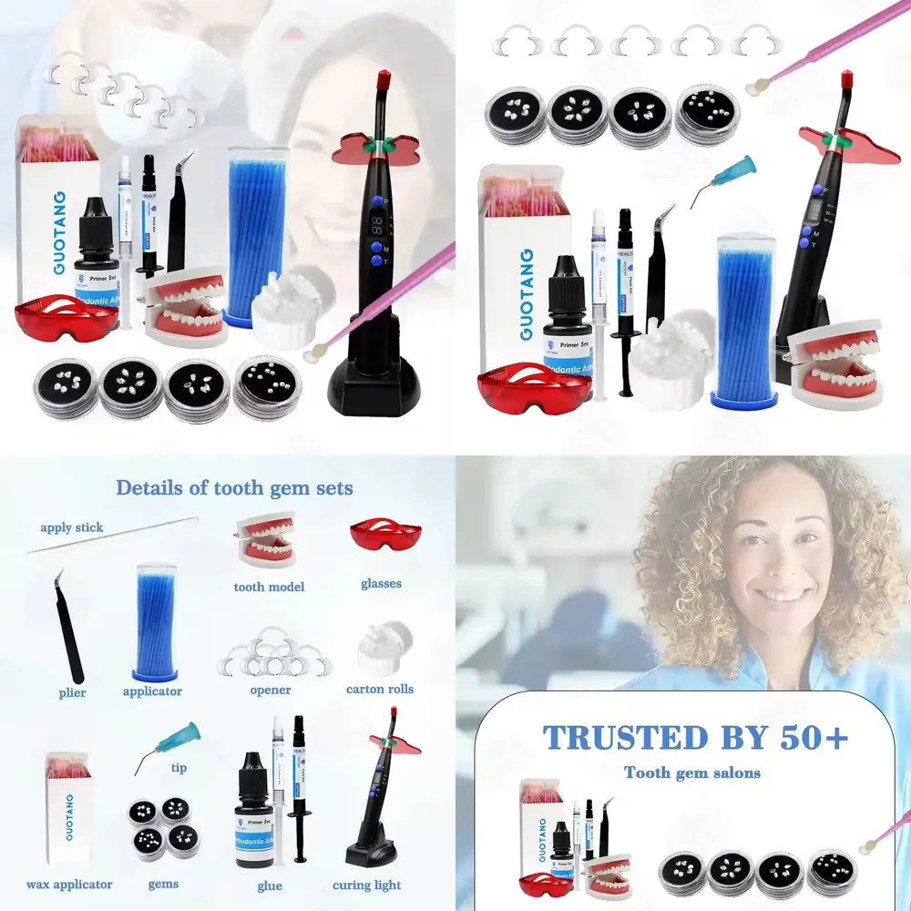 【CHIMU HOME】 Professional DIY  - Teeth Whitening Kit With Light ulasan dan harga