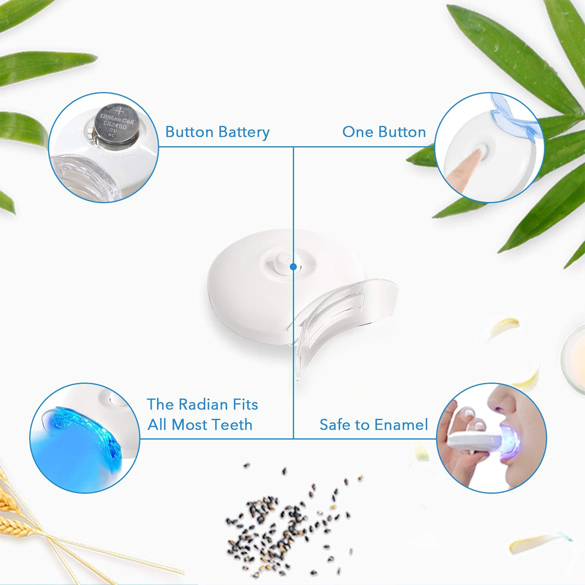 Teeth Whitening Kit - 5X LED L - Teeth Whitening Mouthwash ulasan dan harga