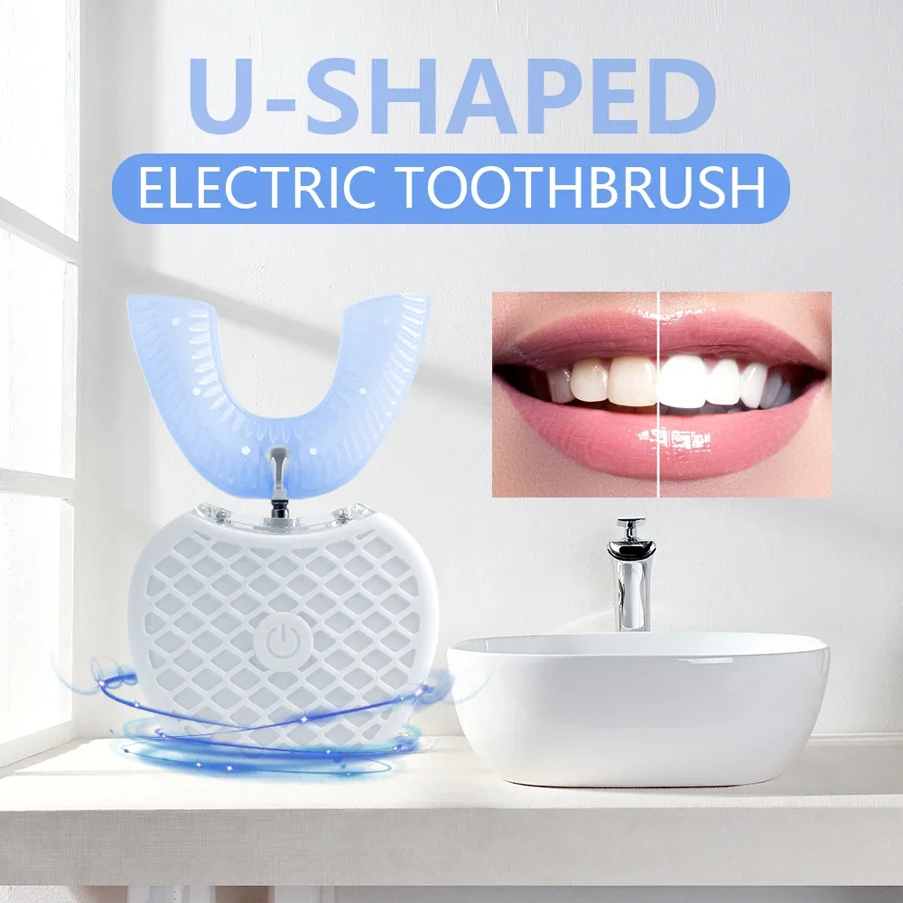 Ultrasonic Electric Toothbrush - Teeth Whitening With Blue Light ulasan dan harga