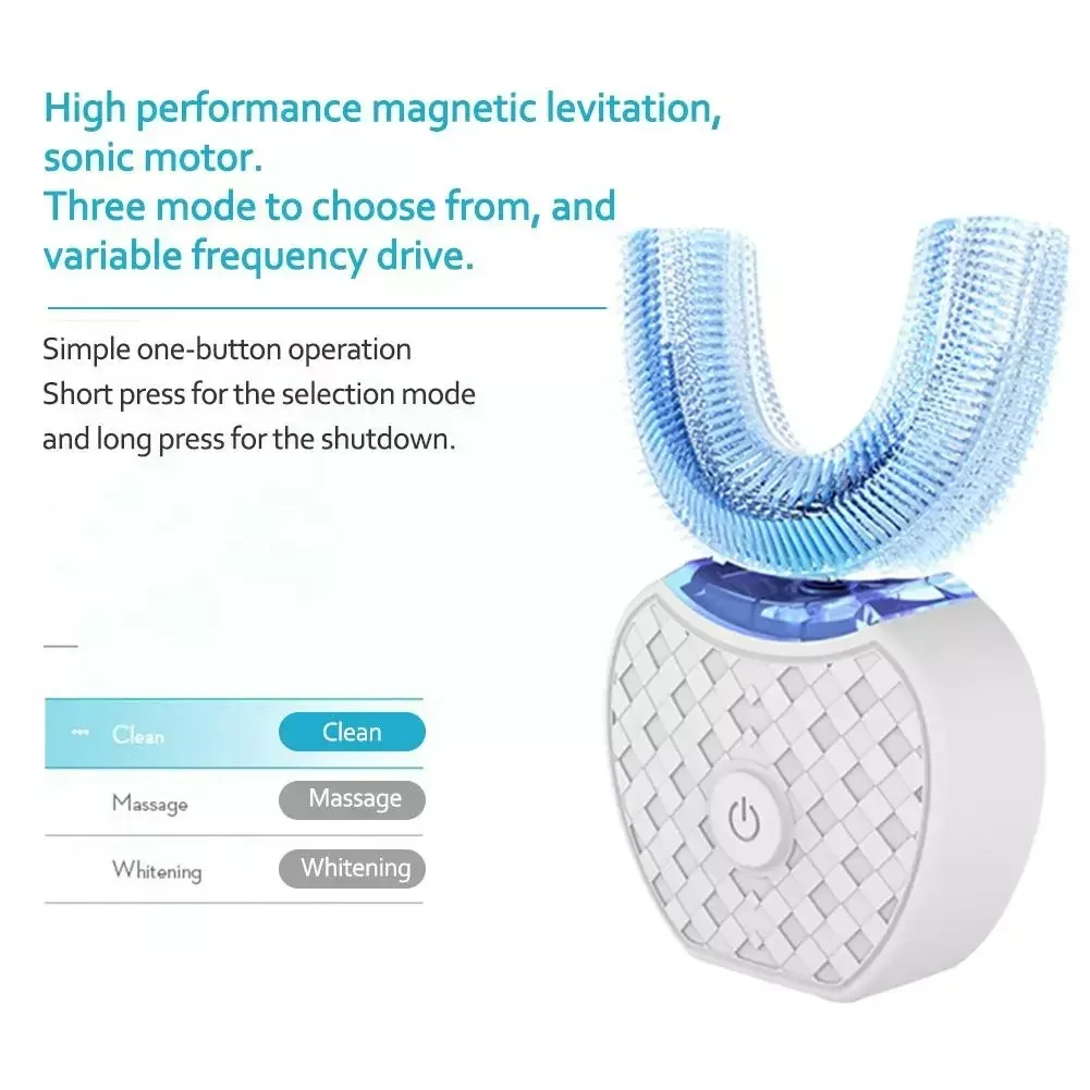 Ultrasonic Electric Toothbrush - Teeth Whitening With Blue Light ulasan dan harga