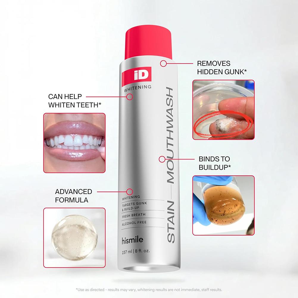 Hismile iD Alcohol Free Mouthw - Teeth Whitening Mouthwash ulasan dan harga