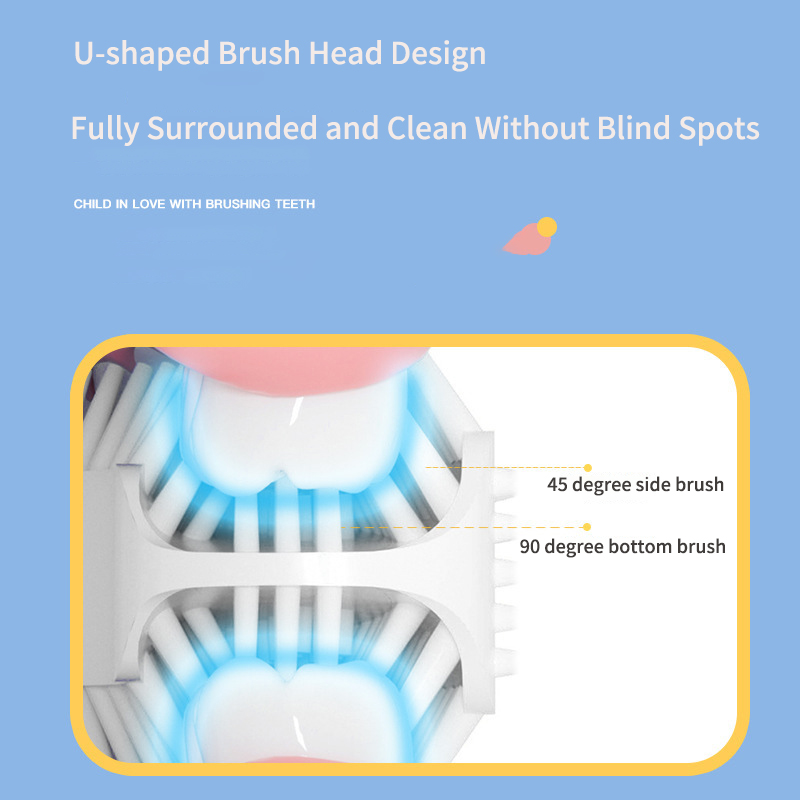 U Shaped Sonic Electric Toothb - Teeth Whitening With Blue Light ulasan dan harga