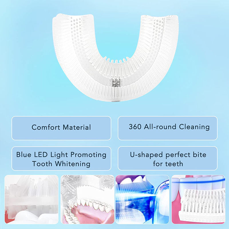 U-Shaped Rechargeable Light Qu - Teeth Whitening Kit With Light ulasan dan harga
