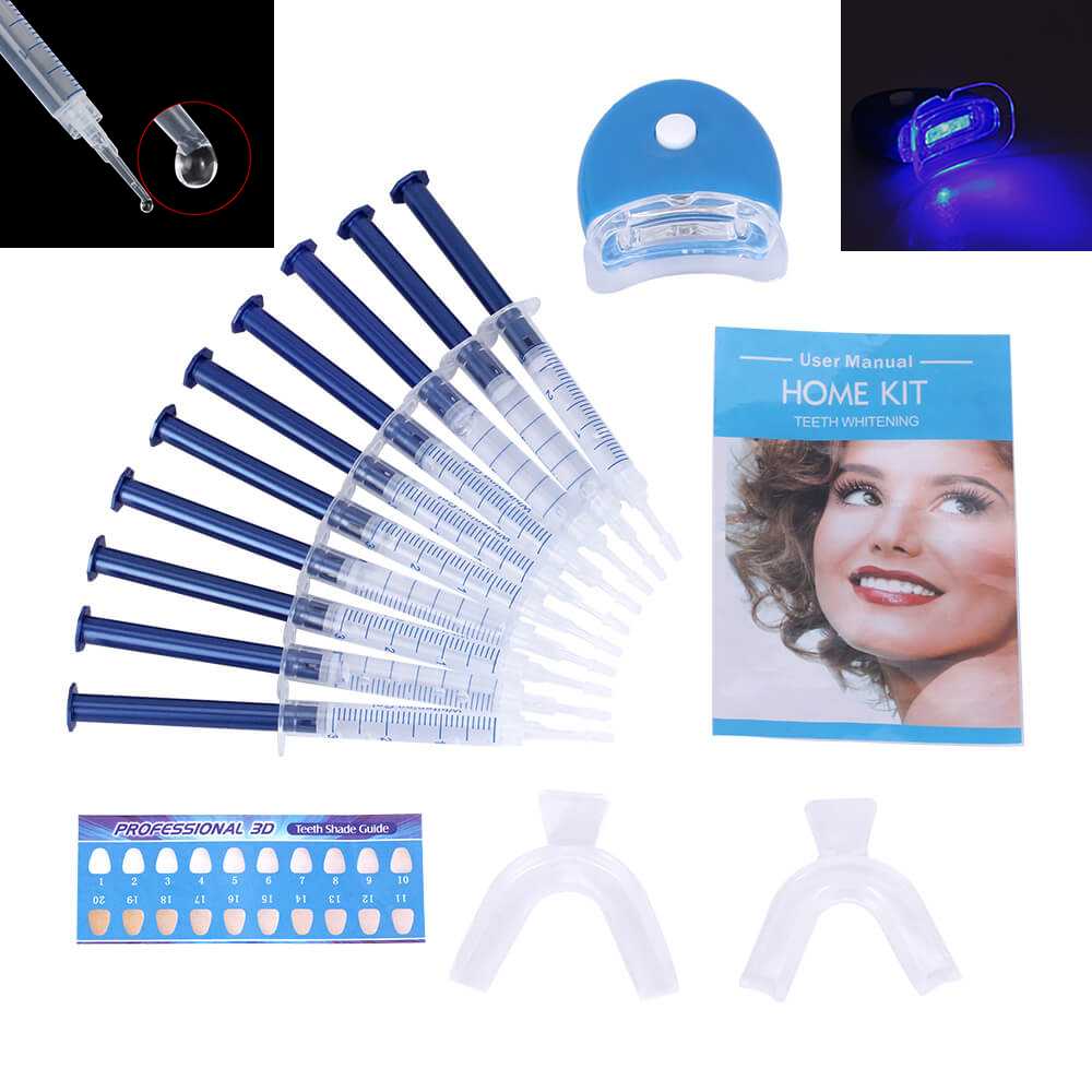 1 set Teeth Whitening 44% Pero - Teeth Whitening Kit With Light ulasan dan harga