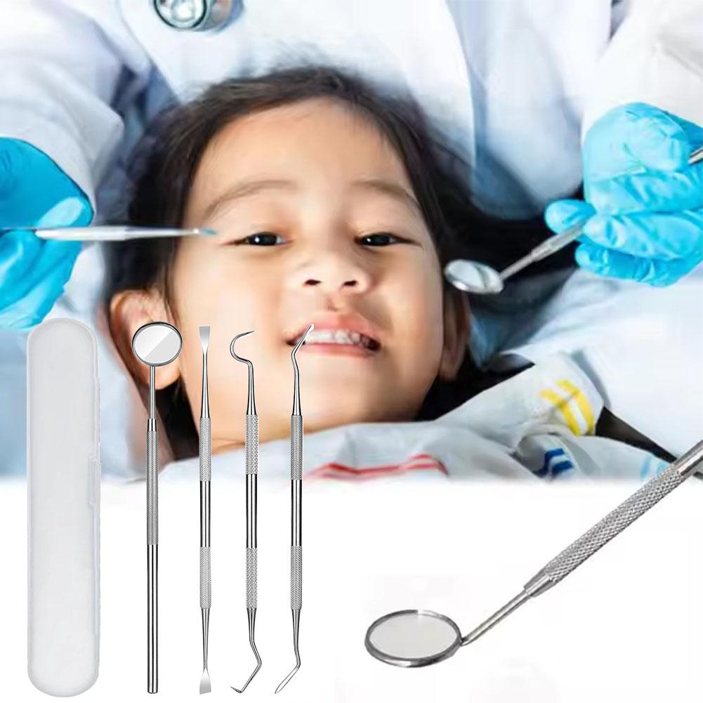 4PCS Oral Care Tool Kit Stainl - Teeth Whitening Mouthwash ulasan dan harga