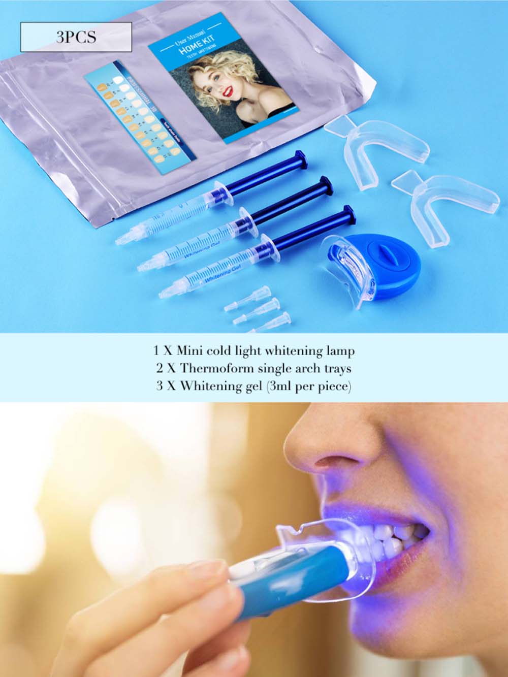 Top Quality Peroxide Teeth Whi - Teeth Whitening Kit With Light ulasan dan harga