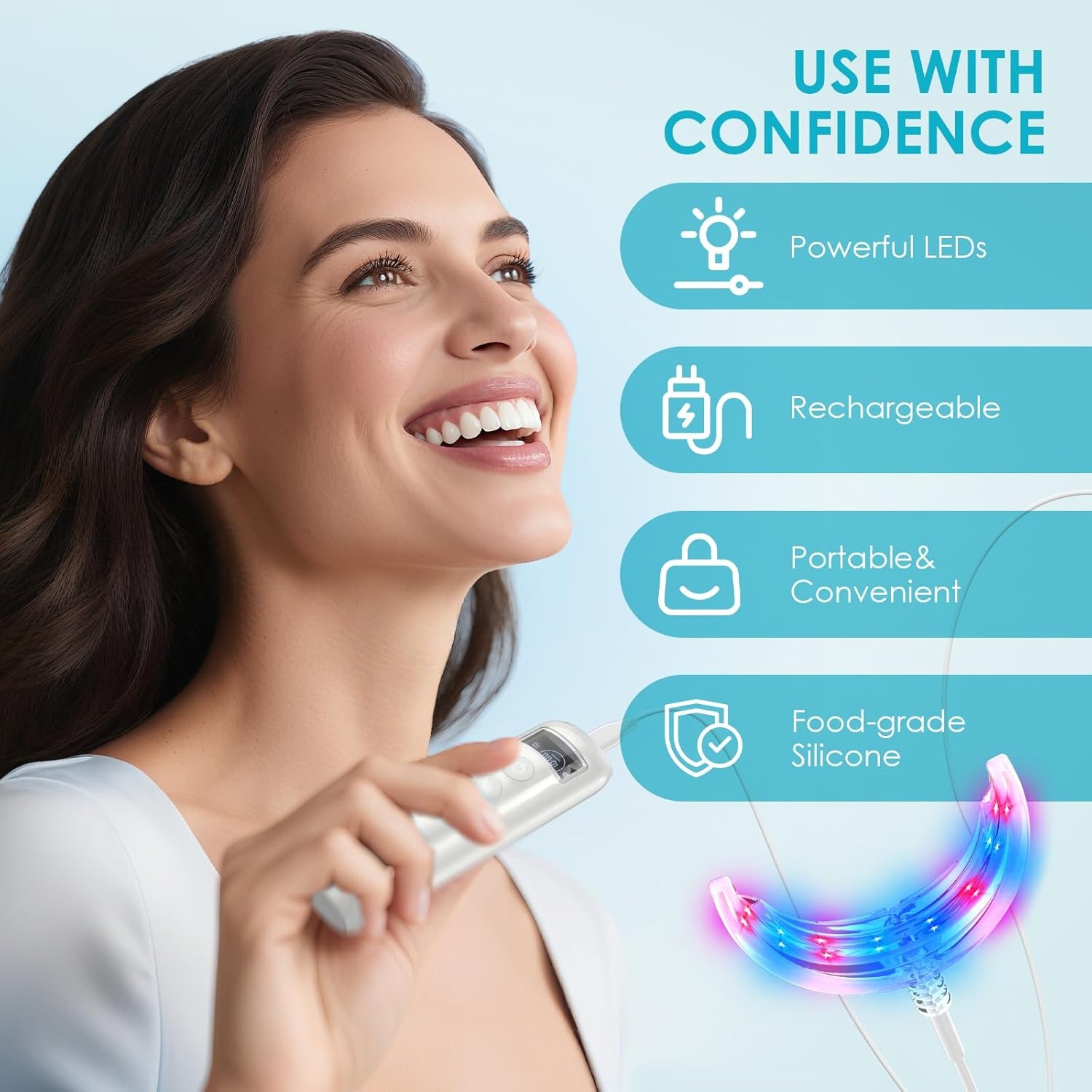 Tooth Whitening Accelerator La - Teeth Whitening With Blue Light ulasan dan harga